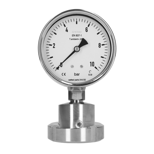 PBQ Sanitaire manometer met chemical seal